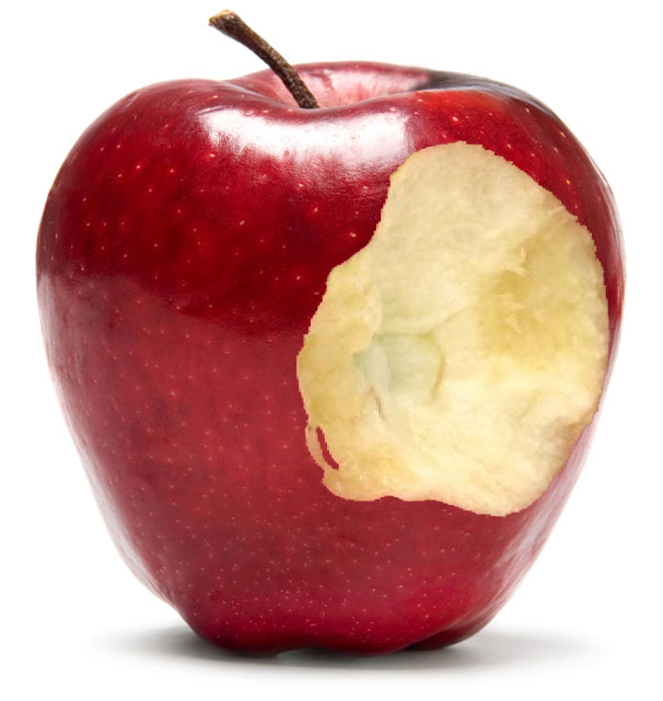 Bitten apple